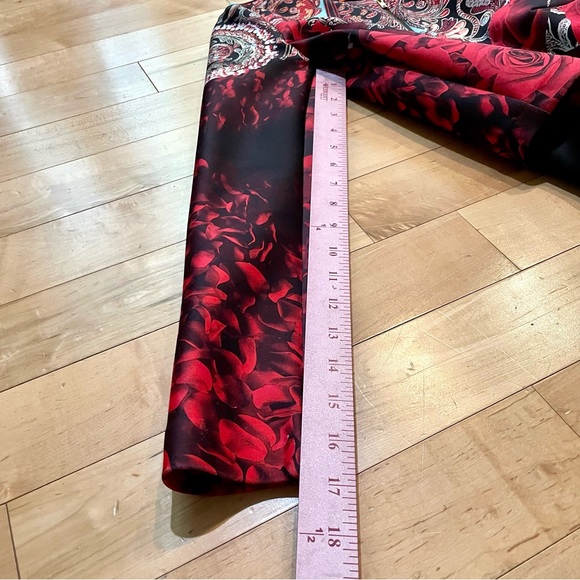 CLOVER CANYON Rose Matador neoprene cropped zipper closure bomber red jacket, XS - Picture 8 of 8